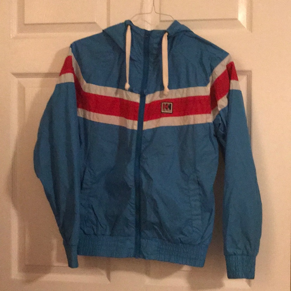 Helly Hansen red white and blue wind breaker